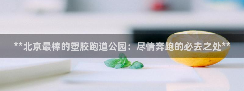77814红足1世:**北京最棒的塑胶跑道公园:尽情奔跑的必去之处**