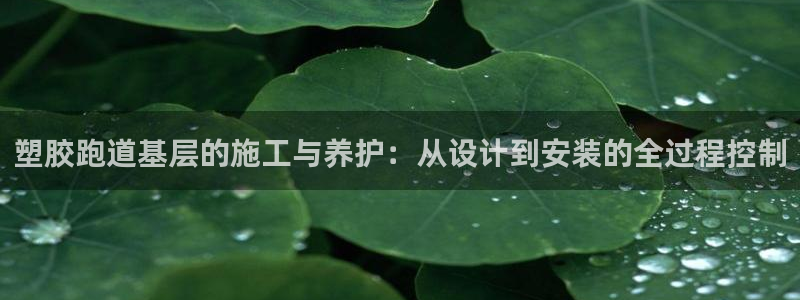 333814红·足一世比分：塑胶跑道基层的施工与养护：从设计到安装的全过程控制