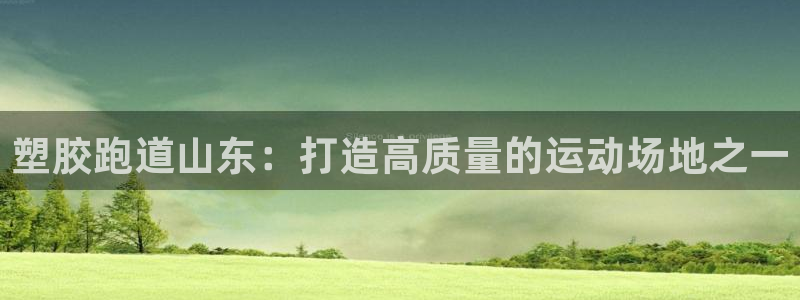红足1一世 2站:塑胶跑道山东:打造高质量的运动场地之一