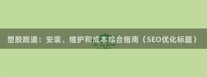 红足1世足球：塑胶跑道：安装、维护和成本综合指南（SEO优化标题）