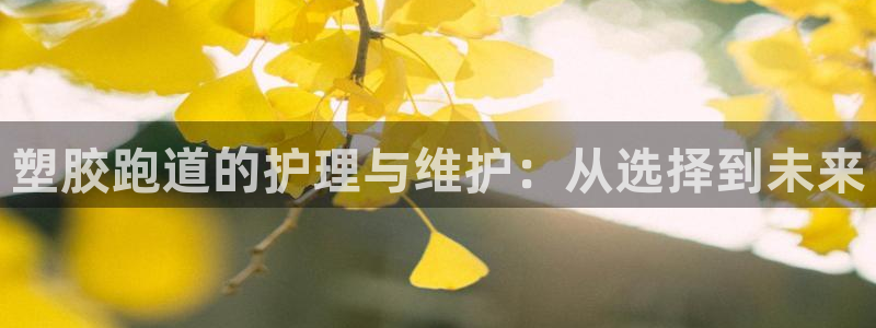 红足一1世皇冠登录：塑胶跑道的护理与维护：从选择到未来