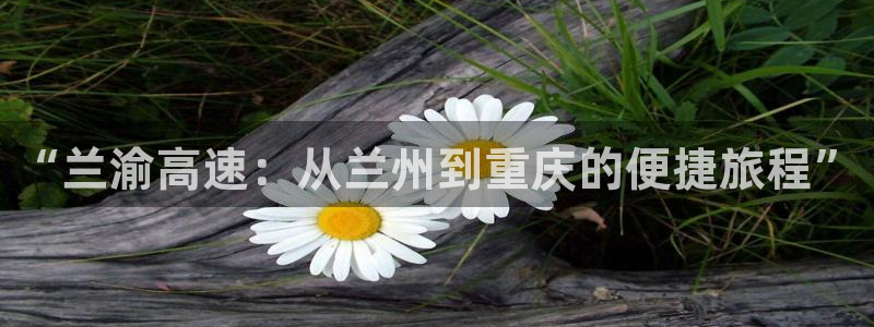 红足一1世666814足球：“兰渝高速：从兰州到重庆的便捷旅程”